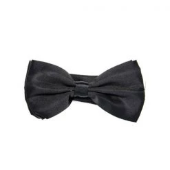 Everything Party Costume Accessories Black Satin Bow Tie