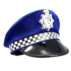 Everything Party By Theme Adult Police Officer Hat (Black, Blue)