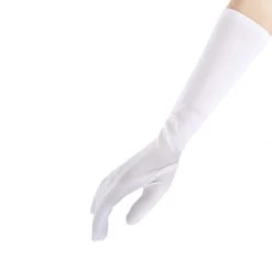 JD Party Medium Long Gloves - White By Theme