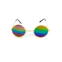 JD Party John Lennon Style Hippie Glasses - Rainbow