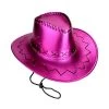 Everything Party Cowboy Hat - Metallic Hot Pink