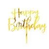 Everything Party All Birthday Gold Acrylic Mirror Birthday Cake Topper
