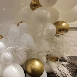Everything Party 50th Birthday Balloon Garland With 2m White Acrylic Board Balloons