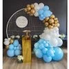 Everything Party Christening Balloon Garland With 2m Circle Mesh Stand Balloons