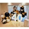 Everything Party Balloons 40th Birthday Balloon Garland With 1m LED Number Lights