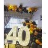 Everything Party Balloons 40th Birthday Balloon Garland With 1m LED Number Lights