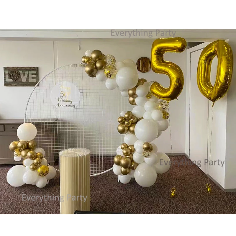 Everything Party Balloons 50th Wedding Anniversary Balloon Garland Set