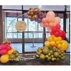 Everything Party Engagement Balloon Garland With 2m White Mesh Circle Stand
