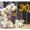 Everything Party 30th Birthday Balloon Garland With 2m White Mesh Circle Stand