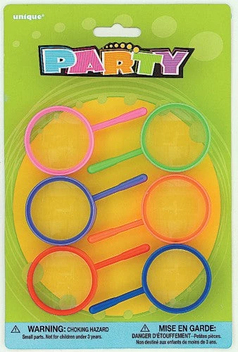 Everything Party Party Accessories 6 MAGNIFYING GLASSES