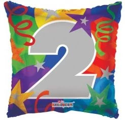 Everything Party Balloons 18" 2nd Birthday Pillow Shape Foil Balloon