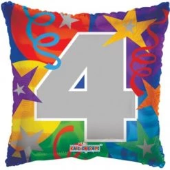 Everything Party 18" 4th Birthday Pillow Shape Foil Balloon Balloons
