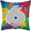 Everything Party Balloons 18" Pillow Shape No.6 Foil Balloon