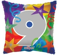 Everything Party Balloons 18" Pillow Shape No.9 Foil Balloon