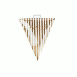 Everything Party 20pk Sheet Metallic Style Party Bunting (Silver, Gold)