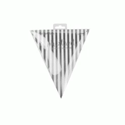 Everything Party 20pk Sheet Metallic Style Party Bunting (Silver, Gold)