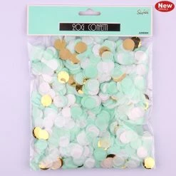 Everything Party Balloons 20g Luxe Confetti - Mint & White & Gold