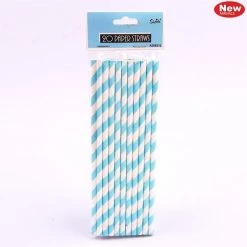 Everything Party 20pk Paper Straws - Blue