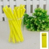 Everything Party 20pk Paper Straws - Yellow All Birthday