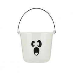 Everything Party Halloween Pail Glow In The Dark Ghost Treat Bucket