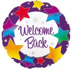 Hallmark Balloons 18" CTI Welcome Back Rainbow Stars Foil Balloon