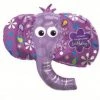 Everything Party Balloons 42" Birthday Elephant SuperShape Foil Balloon
