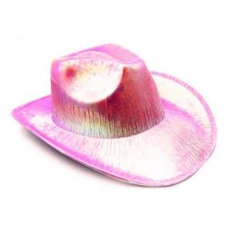 JD Party Metallic Cowboy Hat - Pink