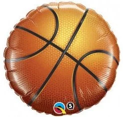 Everything Party 18" Qualatex Printed Basketball Foil Balloon Balloons