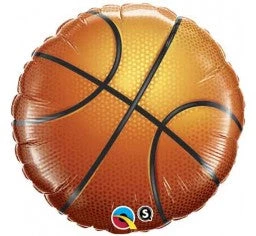 Everything Party 18" Qualatex Printed Basketball Foil Balloon Balloons