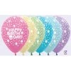 Everything Party Balloons 11" DTX Happy Birthday Cupcake Assorted Pastel Latex Balloon