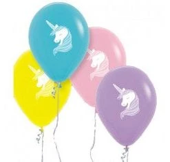 Everything Party 11" Printed Unicorn Asst Colour Latex Balloon