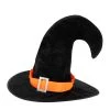 Everything Party By Event Halloween Black Curved Witch Hat