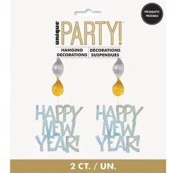 Unique 2pk New Year Prismatic Hanging Decorations By Event
