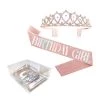 Everything Party Birthday Girl Tiara & Sash Set - Rose Gold All Birthday