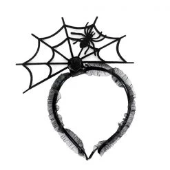 Everything Party Halloween Fancy Spider Web Headband With Lace By Event
