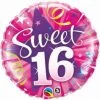 18" Qualatex Sweet 16 Birthday Foil Balloon Balloons