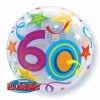 Balloons 22" Qualatex 60th Birthday Bubbles Balloon