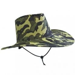 JD Party Cowboy Hat - Camouflage Green By Theme