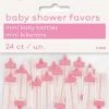 Meteorparty 24pc Mini Baby Bottles - Pink By Theme
