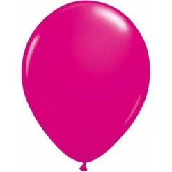 Balloons 5" Qualatex Plain Latex Balloon - Round Fashion Wild Berry