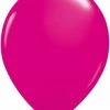 Balloons 11" Qualatex Plain Latex Balloon - Round Fashion Wild Berry