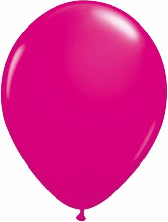 Balloons 11" Qualatex Plain Latex Balloon - Round Fashion Wild Berry