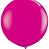 3ft Qualatex Plain Latex Balloon - Round Fashion Wild Berry