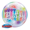 Balloons 22" Qualatex Birthday Star Burst Bubbles Balloon