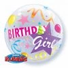 Balloons 22" Qualatex Birthday Girl Bubbles Balloon