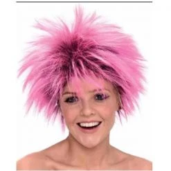 Everything Party Wig - Neon Pink Punk Wig By Theme