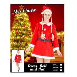 Cut Price Adult Christmas Mrs Santa Claus Costume