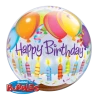 22" Qualatex Birthday Balloon And Candle Bubbles Balloon Balloons