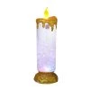 Everything Party By Event Christmas LED Candle Water Lantern With Swirling Confetti