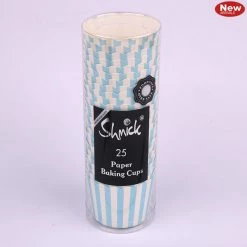Everything Party All Birthday 25pk Blue Stripe Paper Baking Cupcake Cups